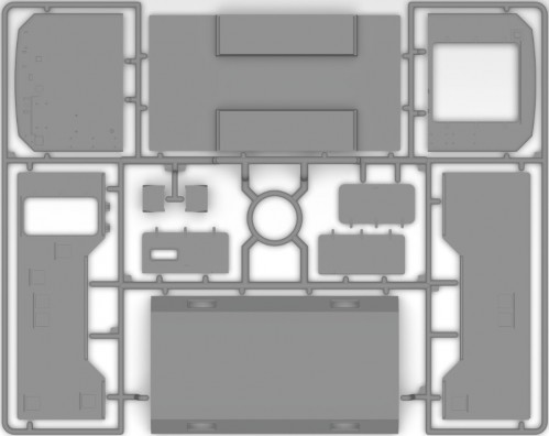 ICM Truck box of military vehicle (KUNG) (1:35)