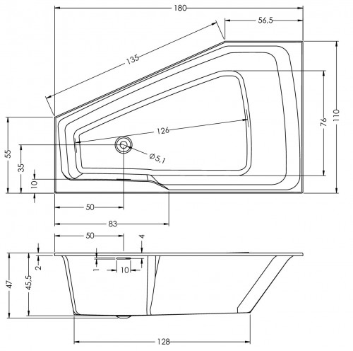 RIHO Rethink Space 180x110 R B115001005