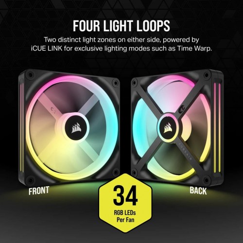 Corsair iCUE LINK QX140 RGB Black Dual Kit