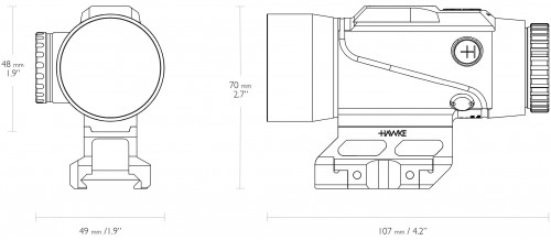 Hawke Prism Sight 6x36 5.56 BDC Dot