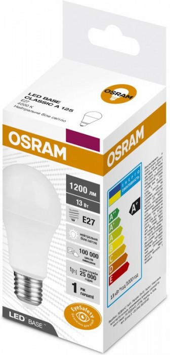 Osram LED Base A125 13W 4000K E27