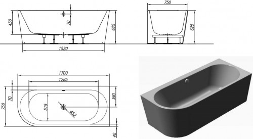 Kolpa San Dream SP-L 170x75 518030