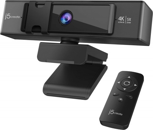 j5create USB 4K ULTRA HD Webcam with 5x Digital Zoom Remote