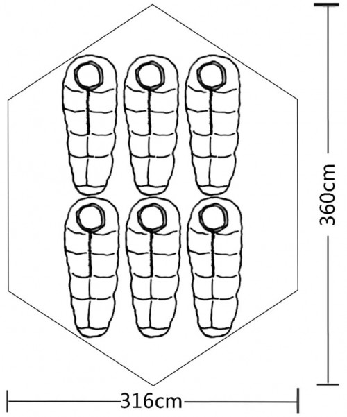 VidaXL 6-person Tent