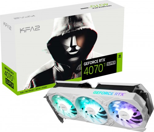 KFA2 GeForce RTX 4070 Ti SUPER EX Gamer White 1-Click OC