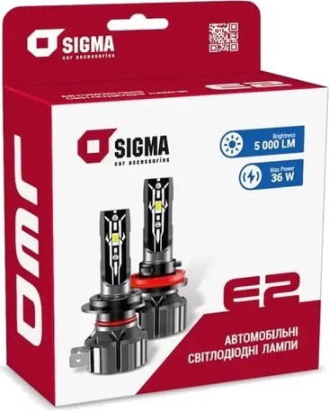 Sigma E2 H4 6000K 2pcs