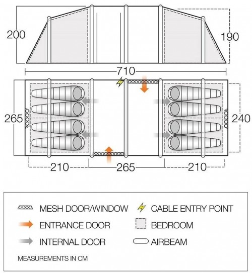 Vango Castlewood Air 800XL Package