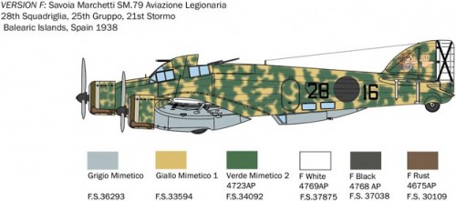 ITALERI S.79 Sparviero Bomber Version (1:72)