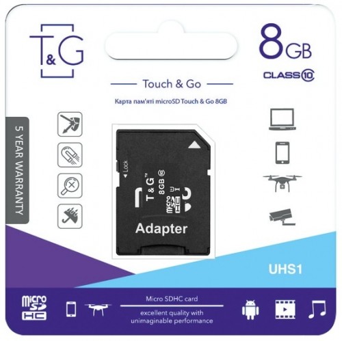 T&G microSD class 10 UHS-I U1 + SD adapter