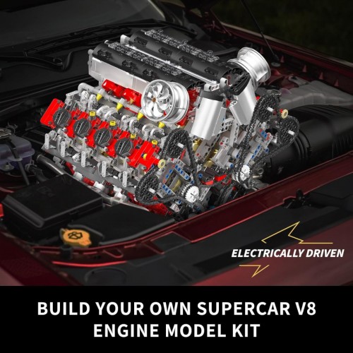 Mould King F488 Supercar V8 Engine 10130