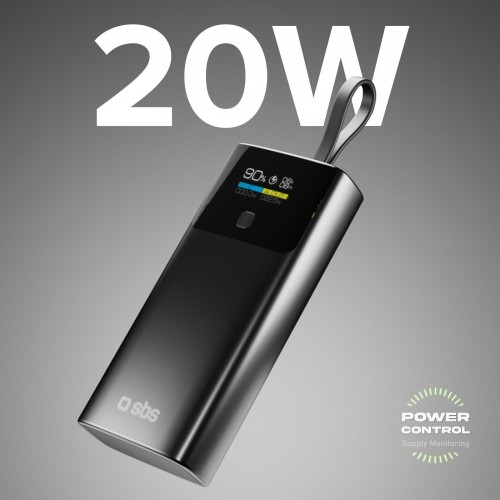 SBS Power Bank 10000 LCD PD 20W