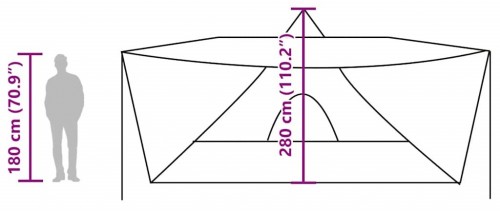 VidaXL Family Tipi 8-Person Waterproof
