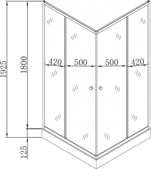 MIXXUS Cubic SCT01-100x100x195-FB MI6904