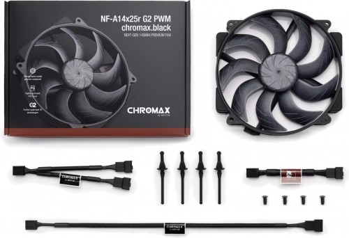 Noctua NF-A14x25r G2 PWM chromax.black