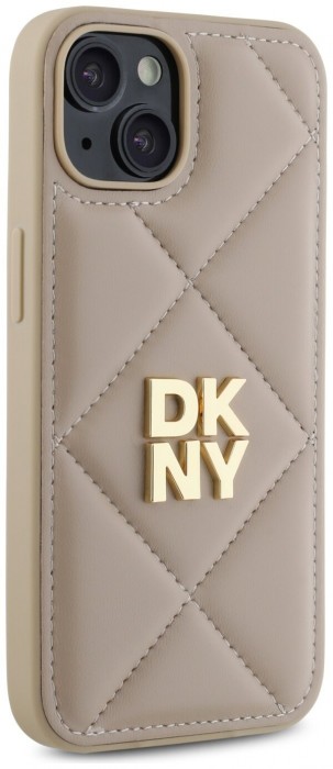 DKNY Quilted Stack Logo for iPhone 15 Plus