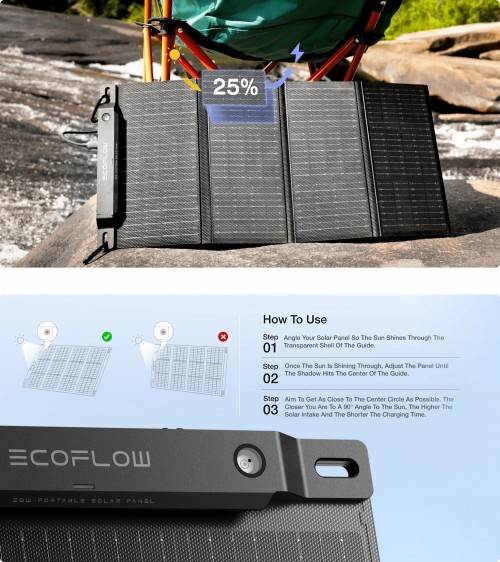 EcoFlow 28W Portable Solar Panel
