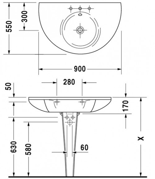 Чертеж с размерами