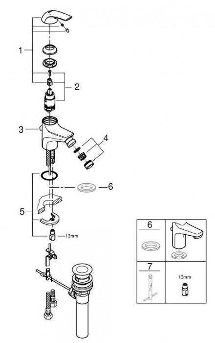 Grohe BauCurve 32849