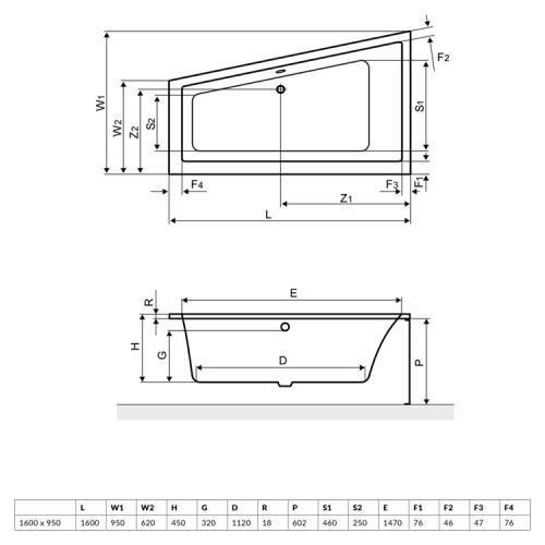 Excellent M-Sfera Slim 160x95