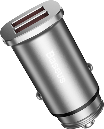 BASEUS Square Metal 30W Dual Quick Car Charger