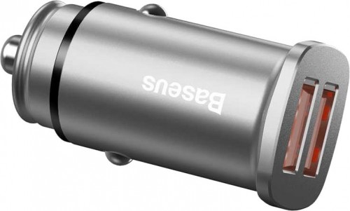 BASEUS Square Metal 30W Dual Quick Car Charger