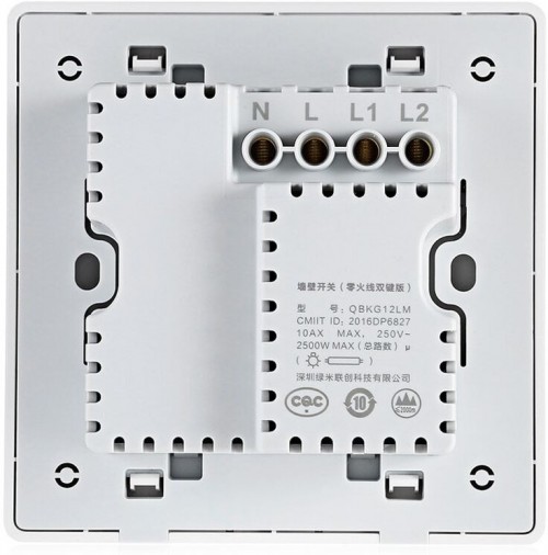 Aqara Smart Light Switch Line-Neutral ZigBee Version