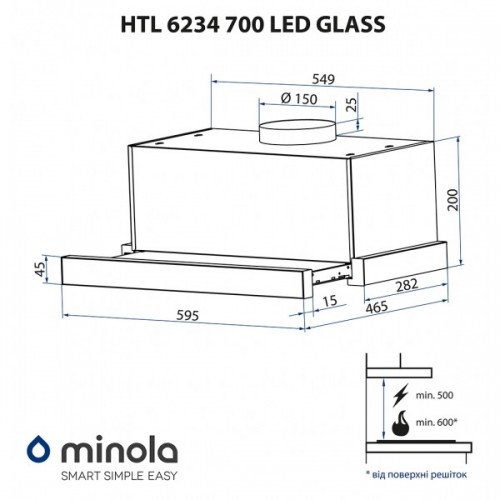 Minola HTL 6234 BL 700 LED
