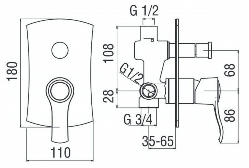 Nobili Rubinetterie Sofi SI98100-CR