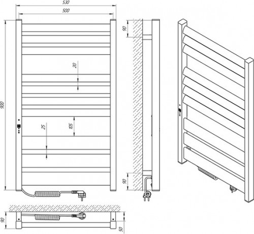 LARIS Zebra Lavina E L 500x900