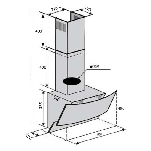 VENTOLUX Wave 60 BK 900 TRC