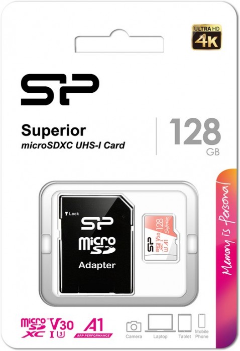 Упаковка Silicon Power Superior DV3 microSDXC
