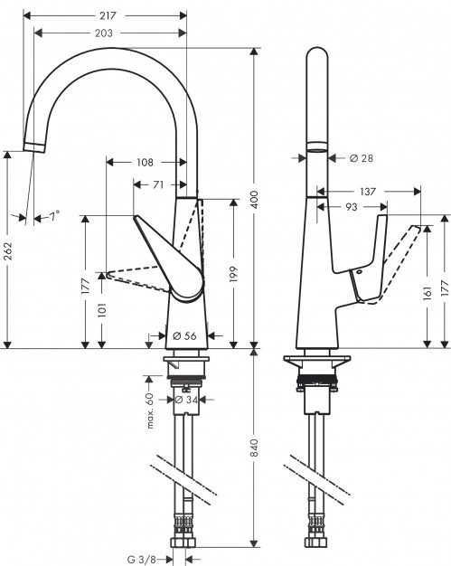 Hansgrohe Talis M51 72816000