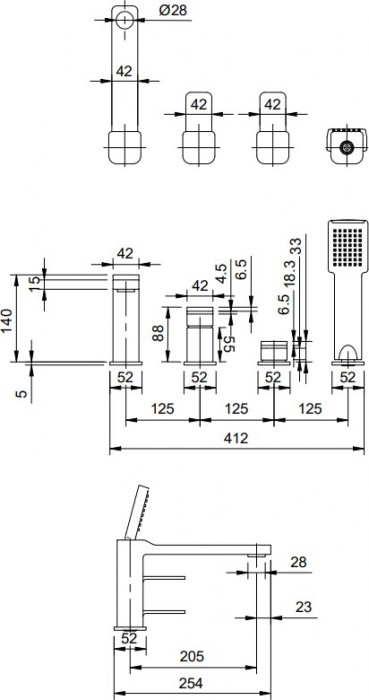 Omnires Slide SL7732CR