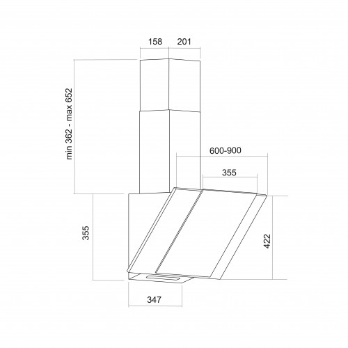 Pyramida MSH 60 S 650 BL