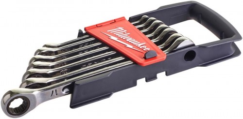 Milwaukee MAX BITE ratcheting metric combination spanner set