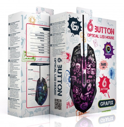 Gembird MUS-6B-GRAFIX-01