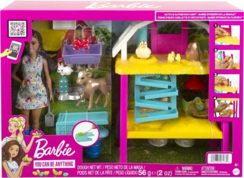 Barbie Playset Hatch and Gather Egg Farm HGY88