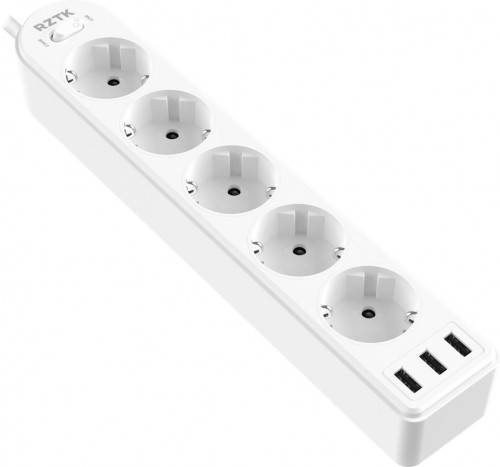 RZTK Power Strip 5+3 USB-A