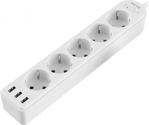 RZTK Power Strip 5+3 USB-A