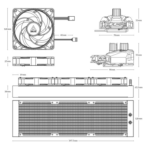 ARCTIC Liquid Freezer II 420 RGB