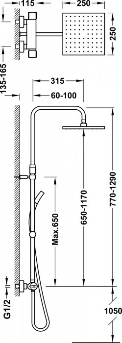 Tres Thermostatic 20438704