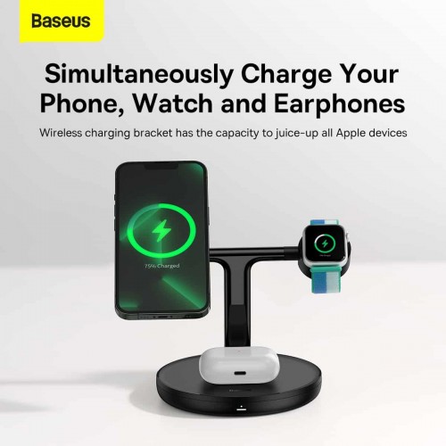 BASEUS Swan 3-in-1 Wireless Magnetic Charging Bracket