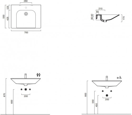 Catalano Sfera Comfort 70 170HENO00