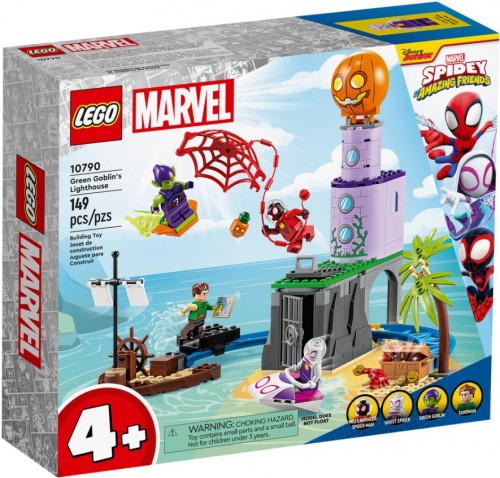 Lego Team Spidey at Green Goblins Lighthouse 10790