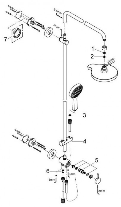 Grohe Euphoria Power&Soul System 190 27905000