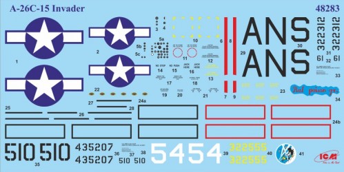 ICM A-26C-15 Invader with Pilots and Ground Personnel (1:48)