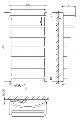 Kosser Kaskad Duga EL 500x900