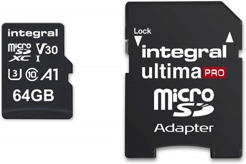 Integral Premium High Speed microSDXC V30 UHS-I U3 64Gb