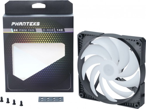 Phanteks SK PWM D-RGB 140mm Black Fan Single