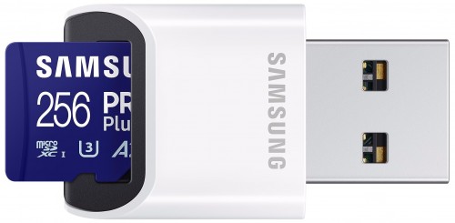Samsung PRO Plus microSDXC + Reader 2023 256Gb